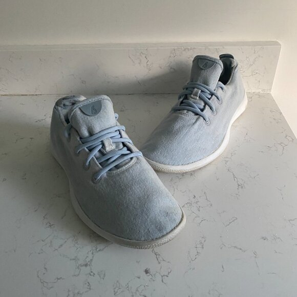 Allbirds Men’s Merino Wool Runner Frost Light Blue Sneakers Sze 10 0819 NV1 Fall - Picture 6 of 14